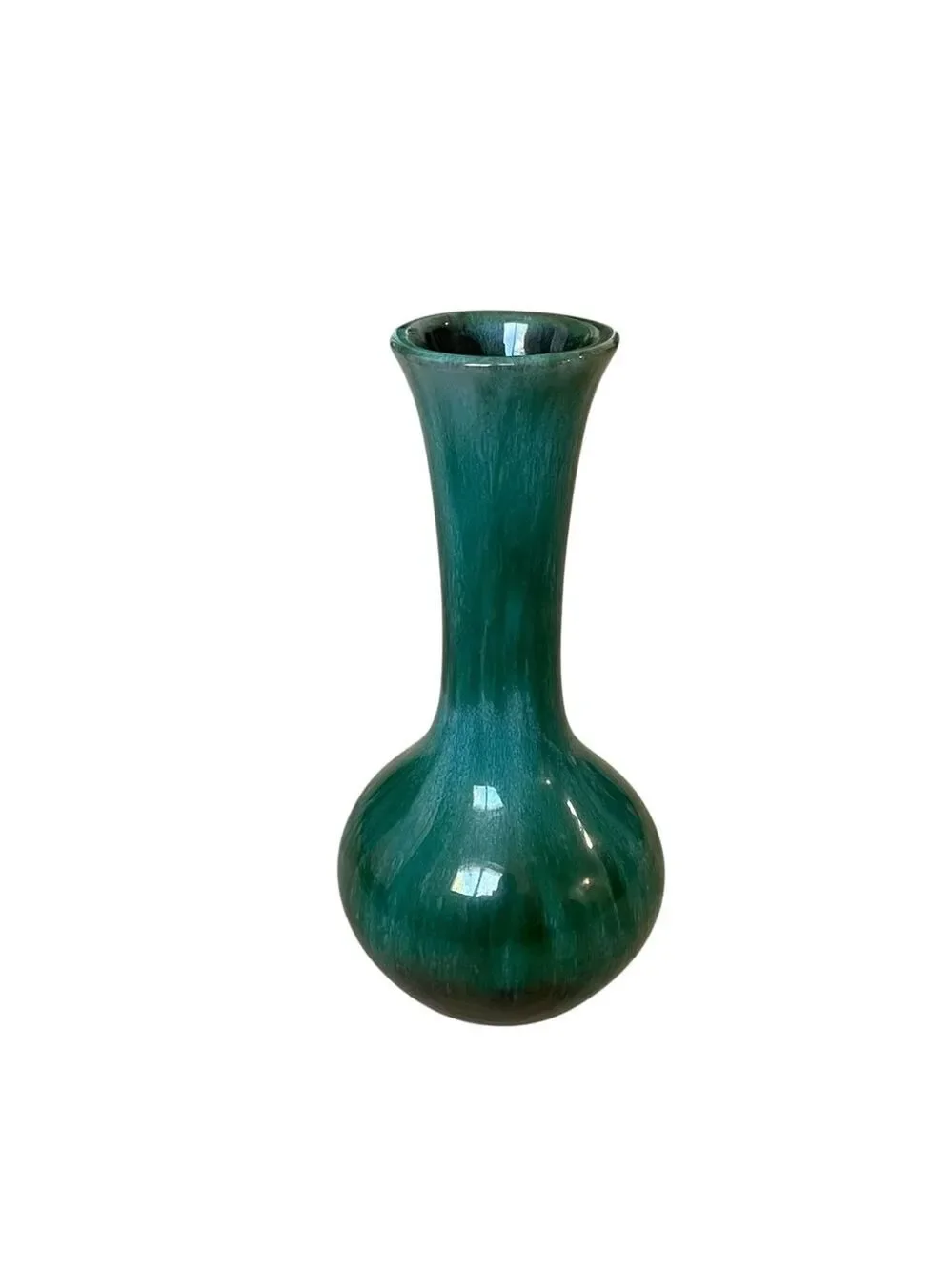 BLUE MOUNTAIN POTTERY Canada Vintage Hand Made Vase Teal